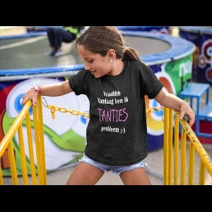 Passie voor stickers Kinder T-shirt 6jr: Yeaahh Vandaag ben ik Tanties probleem ;-)
