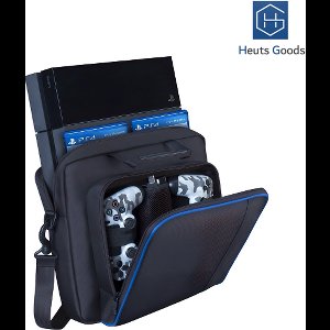 Heuts Goods - LUXE zwarte tas geschikt voor PS4 - PS4 Koffer - PS4 Tas - Beschermingstas - Draagtas geschikt voor PS4 - Hoge kwaliteit - Zwart