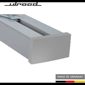 ULROAD 2 stuks eindkappen, geschikt voor Ikea Vidga looplijst, gordijnlijst, 3-loops looprail-lijst gordijnrail