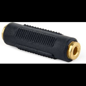 Koppelstuk 3,5mm Jack (v) - 3,5mm Jack (v) stereo / zwart