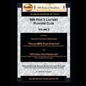 999 Lottery Players Club 34- 999 Pick 3 Lottery Players Club Volume 2
