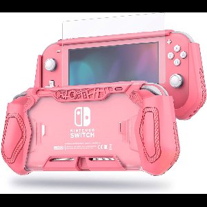 Cablebee Protector beschermhoes inclusief 9H screen protector geschikt voor Nintendo Switch Lite - Roze