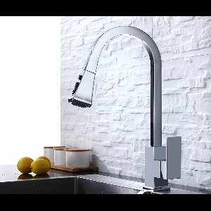 Keukenkraan met uittrekbare sproeikop CHROOM Blox OMNITAIR