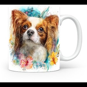 Beker Vlinderhondje / Papillon