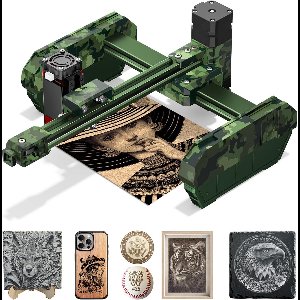 Laser Graveermachine 6W - Tank Design - Laser Cutter - Laserprinter All In One - Graveren - Display - Groen - Hout Acryl Laser Snijmachine - Bedienbaar Met APP