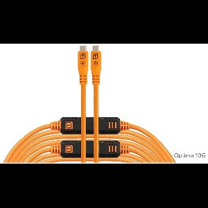 Tether Tools TetherPro Optima 10G USB-C to USB-C 9.4m Straight To Straight Orange