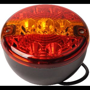 LED achterlicht rond 140x80 mm