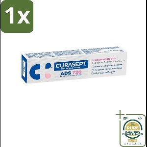1 x Curasept - ADS 720 Gel-Tandpasta - Chloorhexidine 0.20% - Beschermt Tandvlees & Tanden - 75 ml- Chloorhexidine - Tandvleesontsteking - Mondhygiëne - Anti-verkleuring - Gevoelig Tandvlees