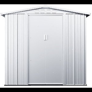 Vente-unique Tuinhuisje van gegalvaniseerd staal - Grijs - LINUS - 3,73 m²