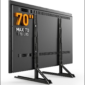 Candala - TV-standaard voor 22-70 inch tv's, tafelpoten met 3 hoogteopties, vervangende universele tv-standaards basis, moderne tv-standaard, geschikt voor maximaal 50 kg, max - 800 x 600 mm