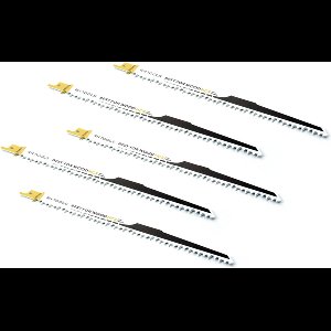 RNtools reciprozaagblad - grof zagen van hout - 240mm - 5 stuks