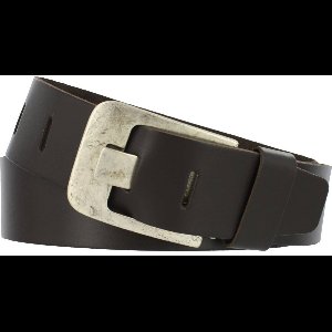 Leren Heren/Dames Riem | 5cm breed | Riemmaat: 105cm (totale lengte: 120cm) | 100% echt leer | Kleur: bruin | Nikkelvrije gesp