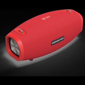 Hopestar H41 Rood Luidspreker Draagbare Draadloze Luidspreker 3D Geluid Draagbare Waterdichte Subwoofer Luidspreker