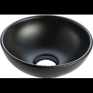 Bally Kimo Opzetwastafel 275x275x105mm Mat Zwart