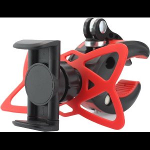 Telefoonhouder voor fiets - geschikt van 50 tot 80mm - rood