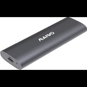 Maiwo K1689 M.2 SATA & NVMe SSD naar USB-C behuizing - USB3.2 Gen2 - 10Gbps - Grijs