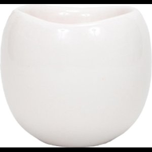Kolibri Home | Bowl bloempot - Witte keramieken sierpot - potmaat Ø9cm