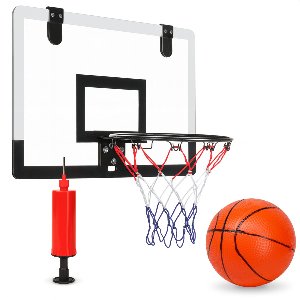 Mini Basketbal set - Incl. Bal & Pomp - Hoop - Basket - Ringen - Basketballen - Ring voor kinderen - Net - Indoor - Bord – Paal - Voor kamer - Basketbalring