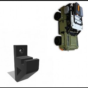 YUOM. Wall Mount voor LEGO Technic Land Rover Defender - incl. schroeven & pluggen - Muurbeugel LEGO Technic Car Wall Mount - Land Rover Defender - Lego Houder Auto Modellen - Lego Land Rover Defender