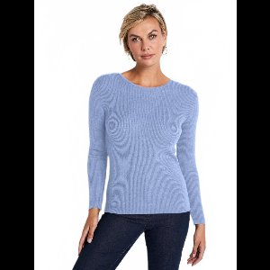 Warme merinoswol trui met ronde hals