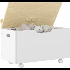 AIYAPLAY - Kinderopbergkist - MDF - 59x30x53cm - Wit