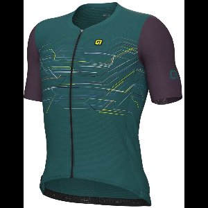 Ale Pr-e Megabyte Korte Mouw Wielertrui Groen XL Man