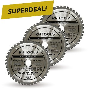 Superdeal - RNtools Cirkelzaagblad - Multi Material - ⌀ 165mm - 40 tanden - 3 STUKS