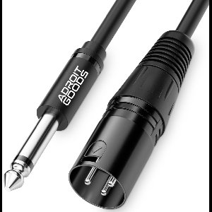 AdroitGoods 6.5mm jack mono naar XLR female kabel – Vergulde connectors – 5m