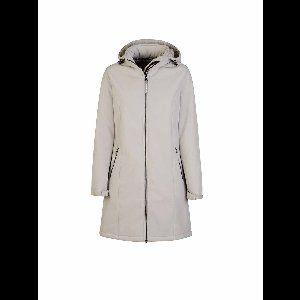 BJØRNSON Britta Softshell Parka Winterjas Teddy Gevoerd Dames - Maat 54 - Zand
