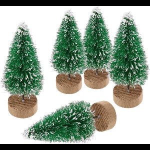 Dolaso 10 Mini sapin de Noël faux sapin de Noël miniature décoration de table - Vert-hauteur 4,5 cm