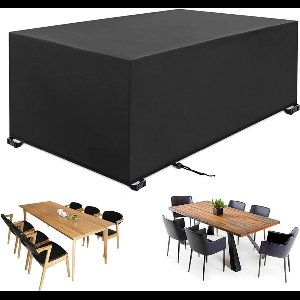 MKSS® Beschermhoes Tuinmeubelen - Tuinsethoes - Waterdicht - Zwart