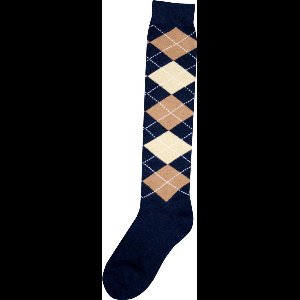 Kniekous RE d.blauw/l.bruin/beige 43-46