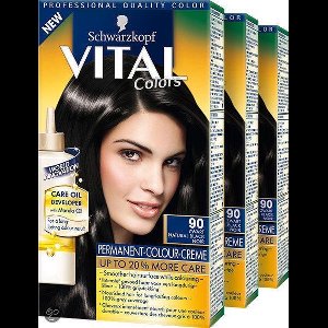 Vital Colors 90 Zwart - 3 st - voordeelverpakking