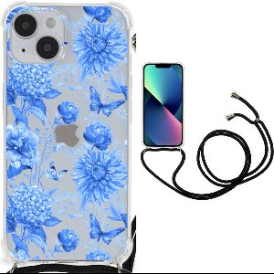 Case voor iPhone 14 Plus Flowers Blue