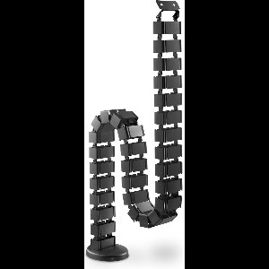 Digitus Kabelslang 130 cm ABS kunststof, Metaal Zwart flexibel (l x b x h) 130 x 6.7 x 3.5 cm 1 stuk(s) DA-90505