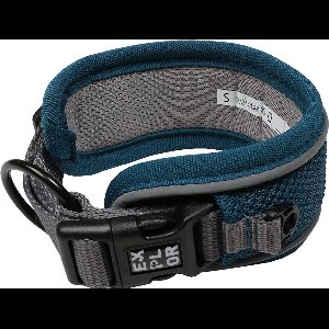 Duvoplus - Halsband Voor Dieren - Hond - Ultimate Fit Control Halsband Classic S - 34-38cm Petrol Blue - 1st
