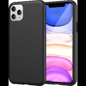 Podec Telefoonhoesje Zwart Geschikt voor iPhone 11 pro max Hoesje En Screenprotector Beschermglas