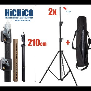 3x Camerastatief, Smartphone Statief, 3Pcs Smartphone Tripod Voor Fotocamera en Smartphone - iPhone - Canon – Nikon - Spiegelreflexcamera Inclusief Bluetooth Remote Shutter en Waterpas, HiCHiCO Model 3110, 108Cm Zilver