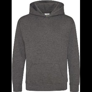 Just Hoods Kids Hoodie Charcoal (Heather) Maat 9/11 (L)