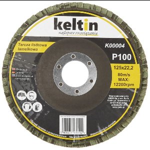 Keltin Flap disc 125mm - P100 korrel - Voor staal en houtbewerking - 10 stuks
