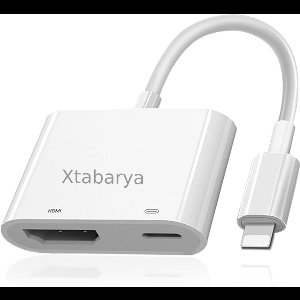 Xtabarya 8 pin Naar Hdmi Adapter Tv 1080P Hd Digital Av Adapter Converter | Geschikt Voor Iphone Ipad Naar Tv Hetzelfde Scherm | Geschikt Voor Iphone lightning Hdmi Kabel