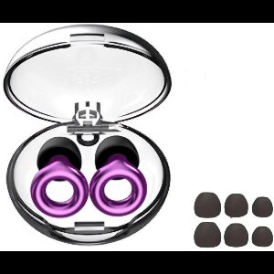 BMJ Trading® - Oordoppen Slapen - Earplugs - Reizen - Overprikkeling - Earplugs - Paars Deluxe - SNR 23 dB Demping - Metallic - Festival Oordopjes - Herbruikbare Gehoorbescherming - Siliconen voor Slaap en Gevoeligheid - 8 dop