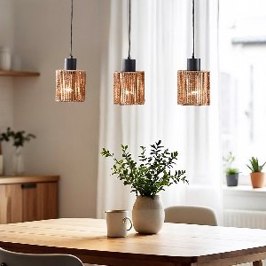 LumenXL - Boho Hanglamp Carrizo - Gevlochten touw - 3-lichts - E27