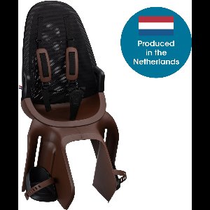 Qibbel Air Fietsstoeltje Achter Bagagedrager bevestiging - Quick Connect - Fietszitje - Bruin