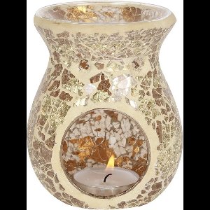 Geur brander Mozaiek goud -wax brander / olie brander