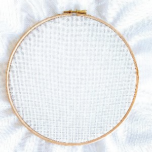 100 x 150 cm Aida 14 count wit | 5,4 kruisjes per cm witte borduurstramien | hoge kwaliteit gewoven in Europa kleur wit