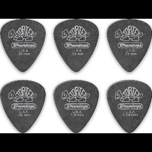 Dunlop Tortex Pitch Black Plectrum Set 0.50 mm - 1.14 mm 6-pack