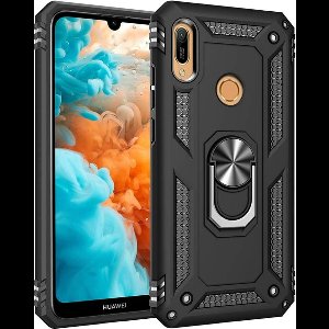 For Huawei Y6 Ring Cover Black Color | Phone Case