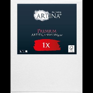 Artina Schildersdoeken 30x40 cm - FSC® Schildersdoek - Premium Canvas Dubbel Geprimed Spieraam Wit