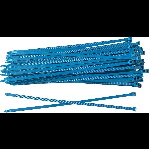 Kortpack - Detecteerbare kabelbinders - 290mm x 4.8mm - Blauw - 100 stuks - (099.2005)